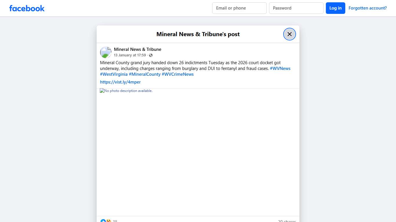 Mineral County grand jury handed... - Mineral News & Tribune Facebook